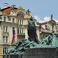 Pomnik Jana Husa #Praga #Rynek #Zegar #Ratusz #Miasto
