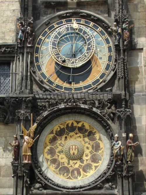 XV-wieczny Zegar astronomiczny Orloj #Praga #Rynek #Zegar #Ratusz #Miasto