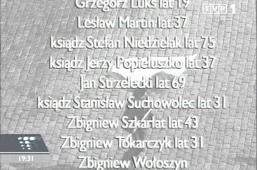 Specjalne wydanie głównych "Wiadomości" 13 grudnia 2006 roku - 25. rocznica ogłoszenia stanu wojennego.
www.TVPmaniak.tv.pl #tvp #tvp1 #wiadomości #gawryluk #dorota #StanWojenny #tvpmaniak