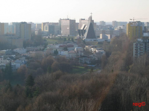 widok z 14 pietra rektoratu UMCS w Lublinie (09,12,2006 Lublin) #LublinRektoratPanoramyReig