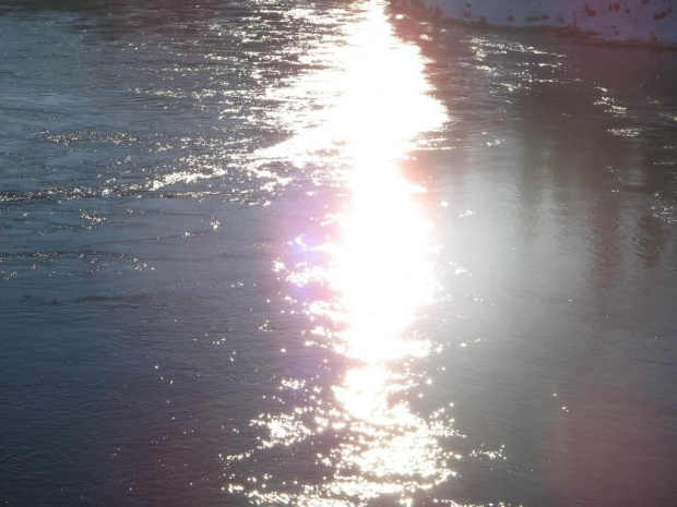 Zimowe słońce 2 #Norwegia #natura #słonce #zima #śnieg #woda #rzeka #drzewa