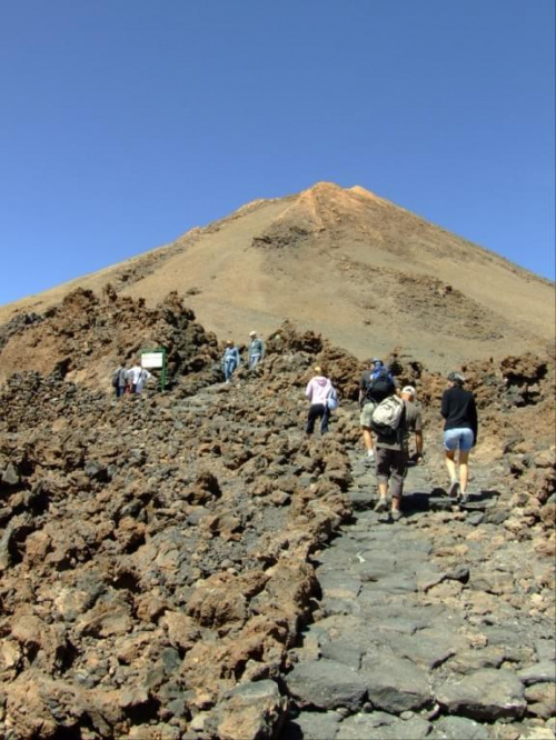 El Teide - i znowu wspinaczka pod górę, teraz same skały #Teneryfa
