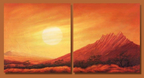 #afryka #ZachódSłońca #pejzaż #krajobraz #kolor #malarstwo #kompozycja