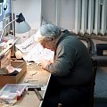 Zdzisław Czerwiński podczas tworzenia