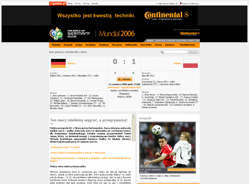 Mały dzołk ze strony Gazeta.pl .. :] #SportGazetaBłąd