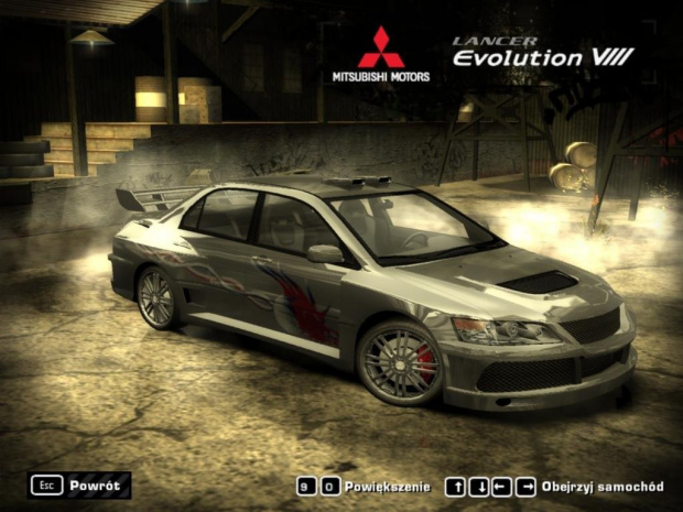 Mitsubishi Lancer Evo VIII z NFSMW.